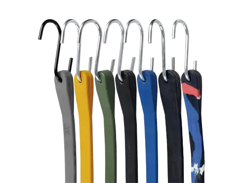 ALLROAD EPDM 彈力繩，帶掛鉤，加厚 30%，尺寸 9-41 英寸，帶顏色編碼